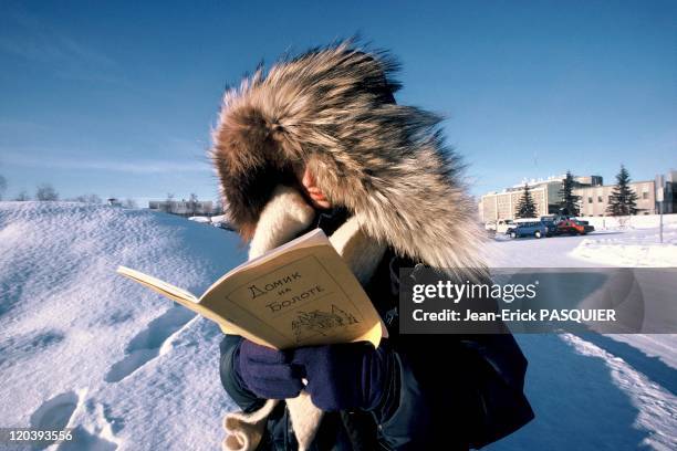 Young student in Fairbanks, Alaska, United States - A young Russian-language schoolgirl.