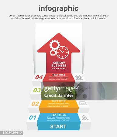 Infographic Step Ladder High-Res Vector Graphic - Getty Images