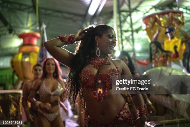 people celebrating and dancing brazilian carnival - multicultural gala an evening of many cultures stock pictures, royalty-free photos & images