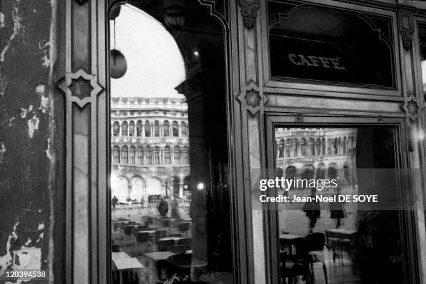 Venice, Italy in 2003 - Florian cafe in Saint Marc Plazza.