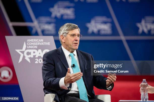 Stephen Moore, Distinguished Visiting Fellow for Project for Economic Growth at The Heritage Foundation, has a conversation with Acting White House...