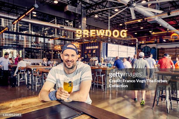 Co-founder of BrewDog, James Watt is photographed for Forbes.com on August 23, 2019 in Canal Winchester, Ohio. CREDIT MUST READ: Franco Vogt/The...