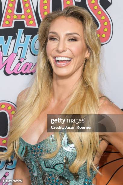 Charlotte Flair arrives at Shaq's Fun House at Mana Wynwood Convention Center on January 31, 2020 in Miami, Florida.