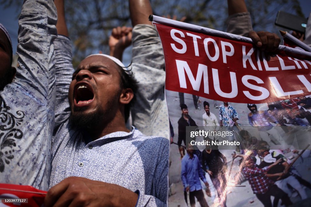 Protest Against Modi In Dhaka