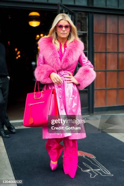 Jessica Simpson is seen in the East Village on February 04, 2020 in New York City.