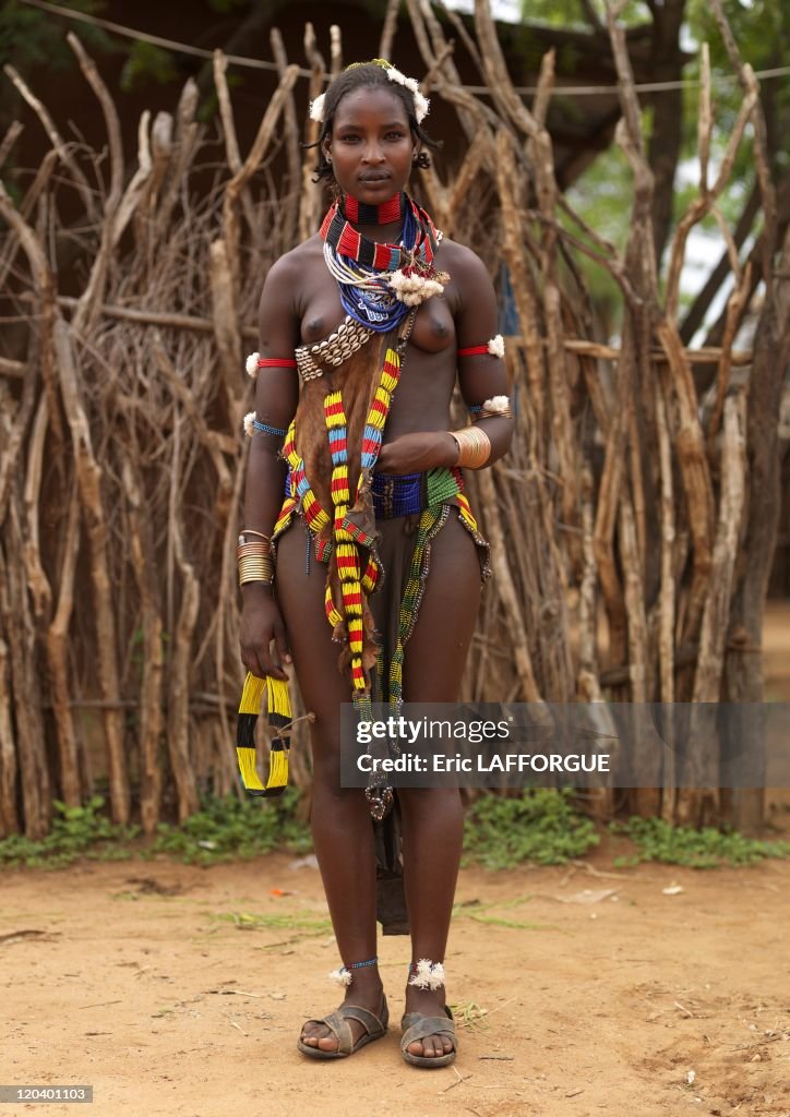 Hamar Woman, Omo Valley In Ethiopia On October 27, 2008 -