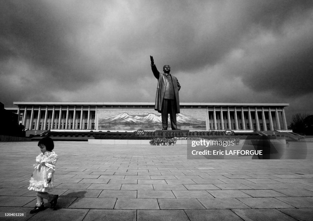 Kim Il Sung Statue In Mansudae Hill, North Korea -