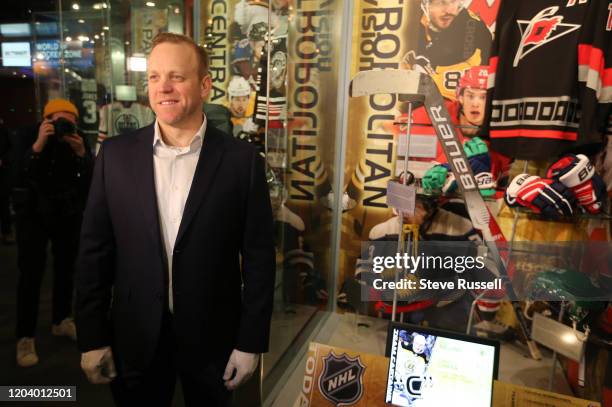 Hockey Hall of Fame added to their collection the stick used last week by David Ayres, the Zamboni driver and the Operations Manager at Mattamy...
