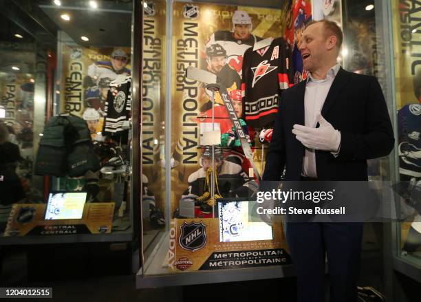 Hockey Hall of Fame added to their collection the stick used last week by David Ayres, the Zamboni driver and the Operations Manager at Mattamy...