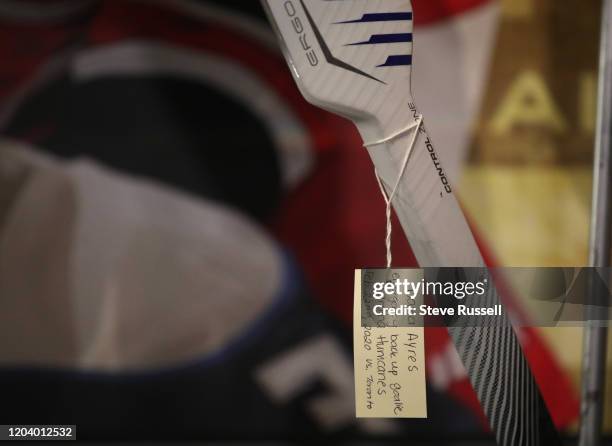 Hockey Hall of Fame added to their collection the stick used last week by David Ayres, the Zamboni driver and the Operations Manager at Mattamy...