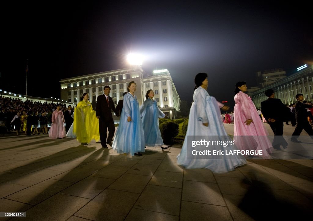Going To Join The Mass Dancing In Pyongyang, North Korea -