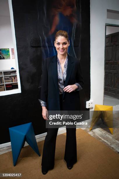 Mexican actress Blanca Soto attends her photography exhibition opening on February 04, 2020 in Madrid, Spain.