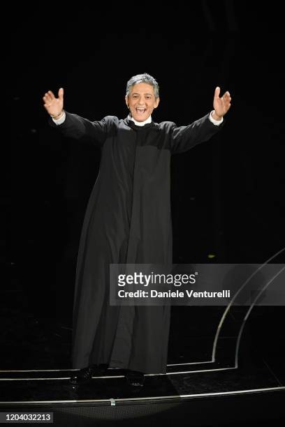 Rosario Fiorello attends the 70° Festival di Sanremo at Teatro Ariston on February 04, 2020 in Sanremo, Italy.