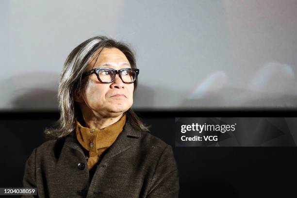 Director Peter Chan attend the premiere of director his film 'Leap' on January 19, 2020 in Beijing, China.