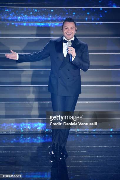 Tiziano Ferro attends the 70° Festival di Sanremo at Teatro Ariston on February 04, 2020 in Sanremo, Italy.