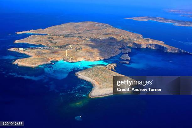 comino - maltese islands stockfoto's en -beelden