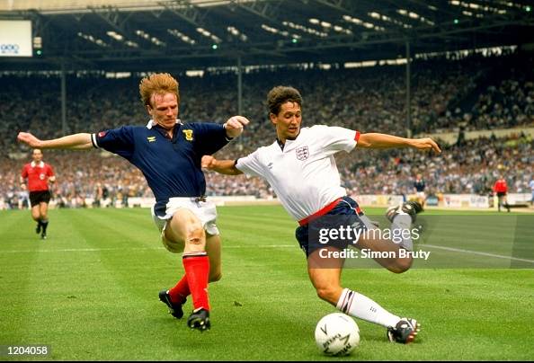 Eng v Scot Gary Lineker and Alex McLeish Eng v Scot Gary Lineker and Alex McLeish