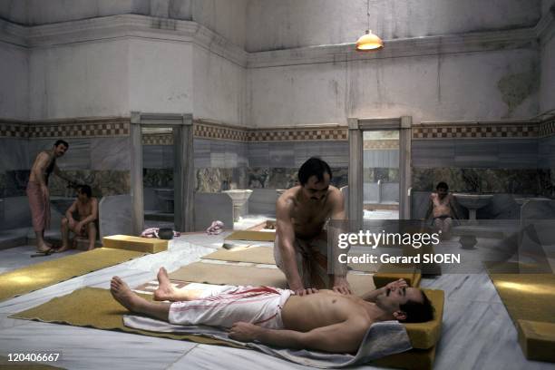 Istanbul, Turkey - Hammam for men.