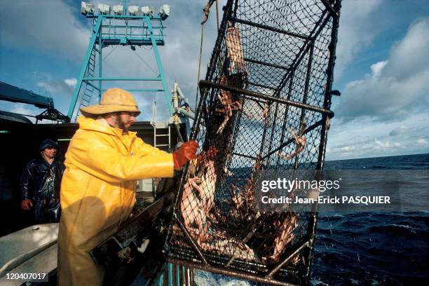 Fishing in Alaska, United States - Crab boat for king crab, Bering Sea.