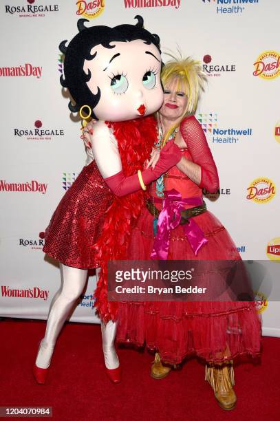 Betty Boop and Betsey Johnson attend Woman's Day Celebrates 17th Annual Red Dress Awards on February 04, 2020 in New York City.
