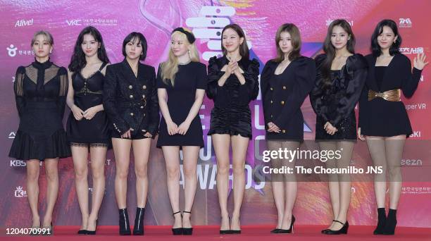 Attends the 29th High1 Seoul Music Awards Photocall at Gocheok Sky Dome on January 30, 2020 in Seoul, South Korea.
