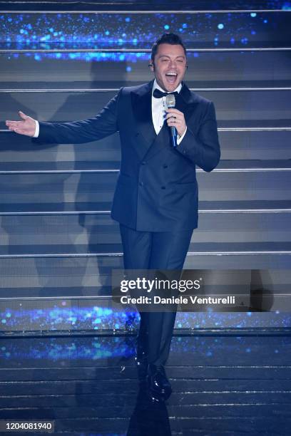 Tiziano Ferro attends the 70° Festival di Sanremo at Teatro Ariston on February 04, 2020 in Sanremo, Italy.