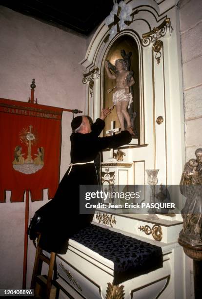 The Priest And The Saint In France In 1987 - The maintenance of a church is a work of every moment-Upon his arrival in his parish, the priest had...