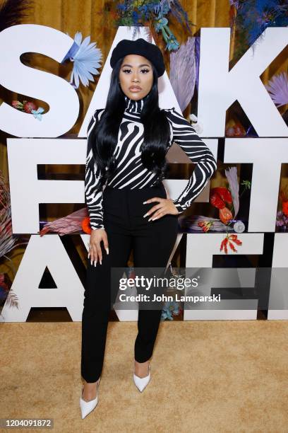 Hennessy Carolina attends the first anniversary celebration of L'Avenue at Saks on February 04, 2020 in New York City.