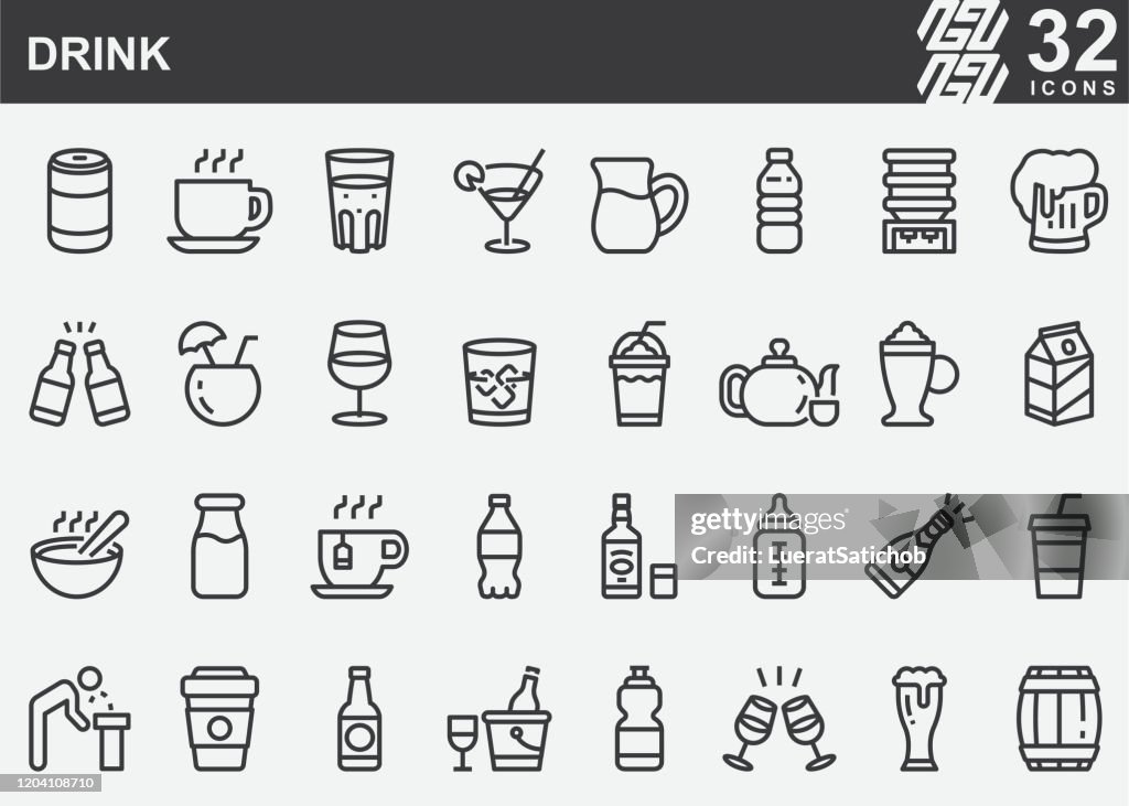 Drink Line Icons