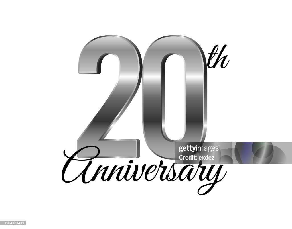 20 Jahre Jubiläum Silber