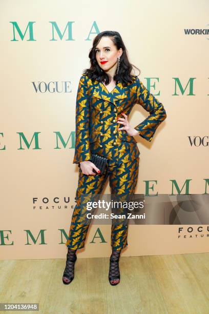 Lena Hall attends a Special Screening Of "Emma" at the Whitby Hotel on February 04, 2020 in New York City.