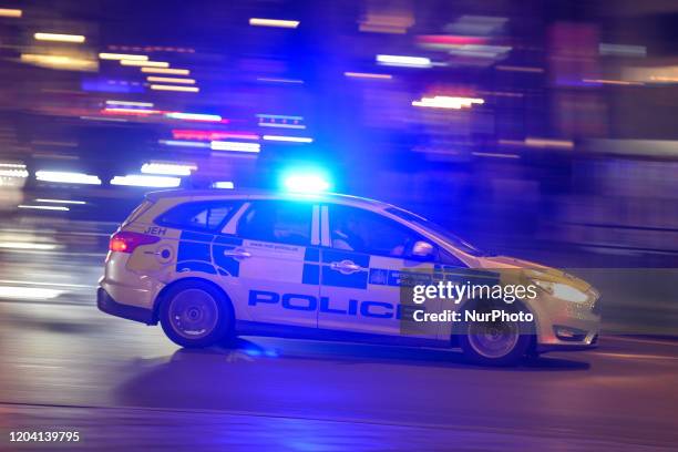 London Metropolitan Police car seen in Central London. On Saturday, 25 January 2020, in London, United Kingdom.