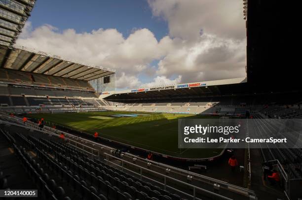 General view of St James' Park, home of Newcastle United FC during the Premier League match between Newcastle United and Burnley FC at St. James Park...