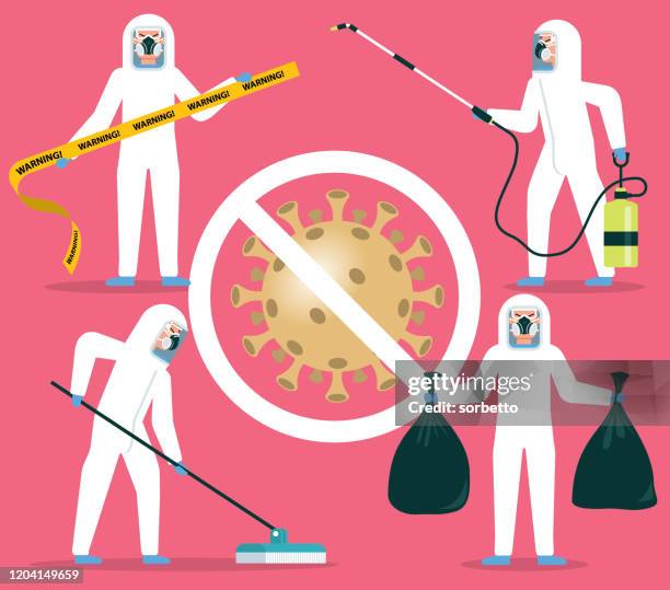 hygiene - coronavirus - strahlenschutz stock-grafiken, -clipart, -cartoons und -symbole