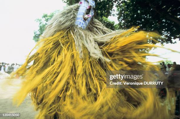 Masks feast in Bobo country, Burkina Faso - In the heart of Africa, in country which carries the beautiful name of " homeland of the integres...
