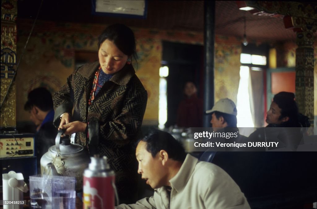 Restaurant In Rongphu, Tibet In China -