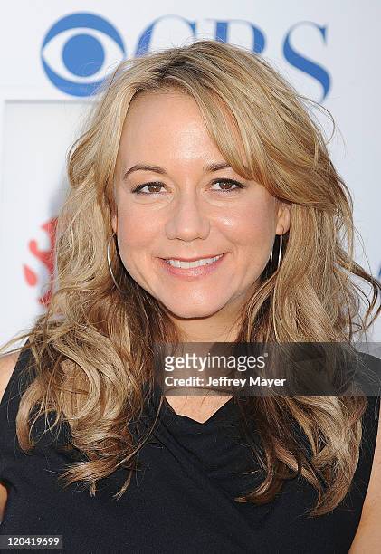 Megyn Price arrives at the TCA Party for CBS, The CW and Showtime held at The Pagoda on August 3, 2011 in Beverly Hills, California.