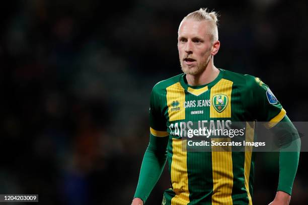 Lex Immers of ADO Den Haag during the Dutch Eredivisie match between ADO Den Haag v Heracles Almelo at the Cars Jeans Stadium on February 29, 2020 in...