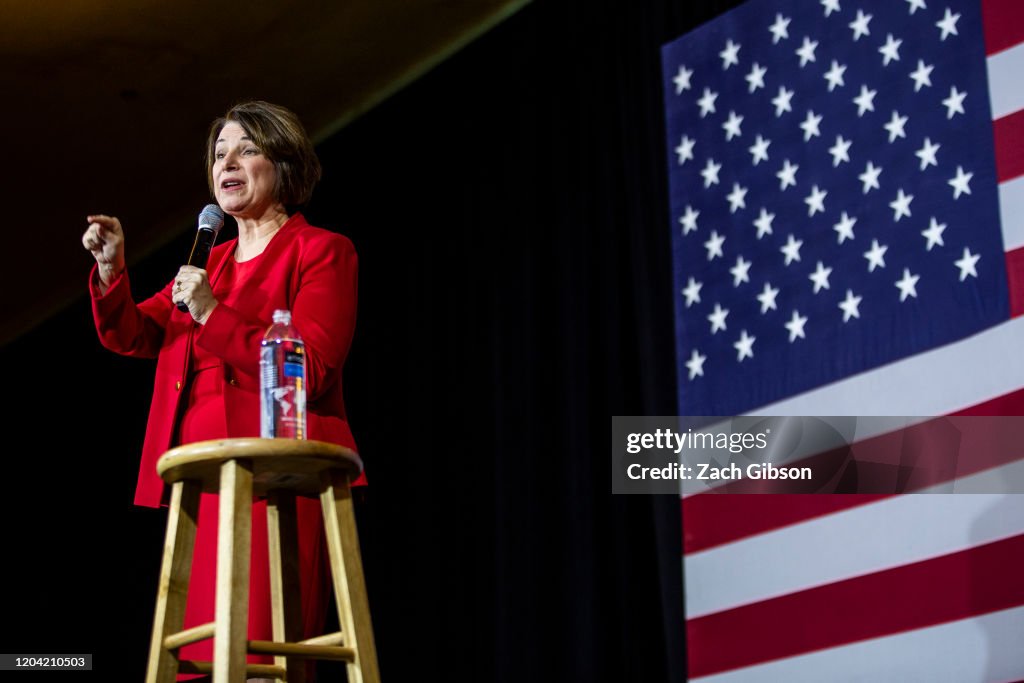 Presidential Candidate Amy Klobuchar Campaigns In Virginia Ahead Of Super Tuesday