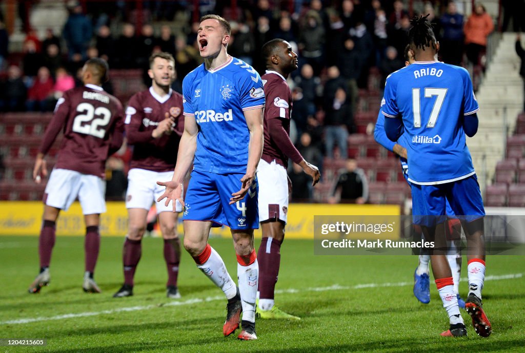 Hearts v Rangers - Scottish Cup Quarter Final