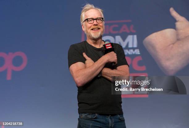 Adam Savage of "MythBusters" and "Unchained Reaction" speaks during 2020 C2E2 on February 29, 2020 in Chicago, Illinois.