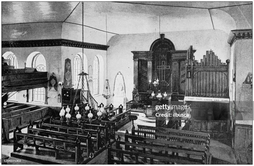 Antique photograph of the British Empire: Parish Church, Montego Bay, Jamaica