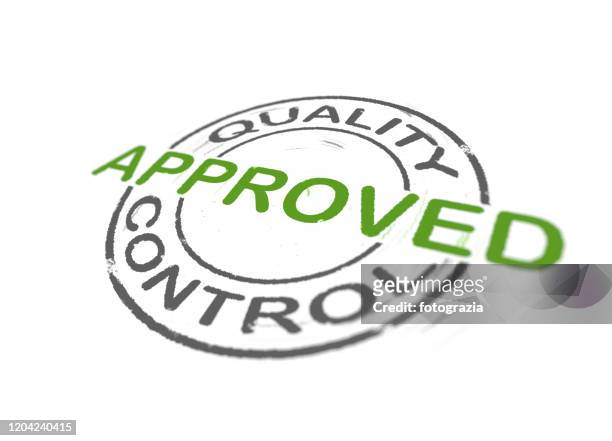 quality control stamp - quality stamp stock pictures, royalty-free photos & images