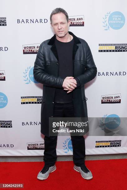 Actor Dean Winters attends the "Lost Girls" New York premiere during The Athena Film Festival at The Diana Center at Barnard College on February 29,...