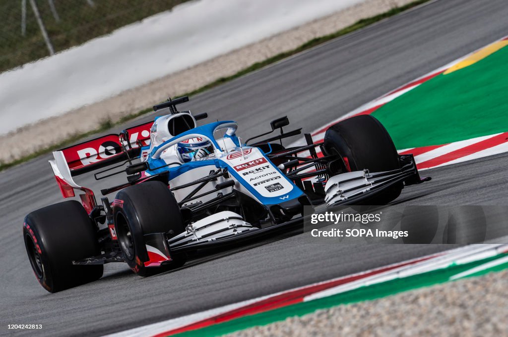 Nicholas Latifi participates in the tests for the new season...