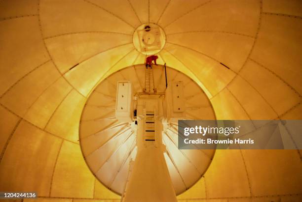 Interior dome of Doppler weather radar, Norwood, Massachusetts, 1993.