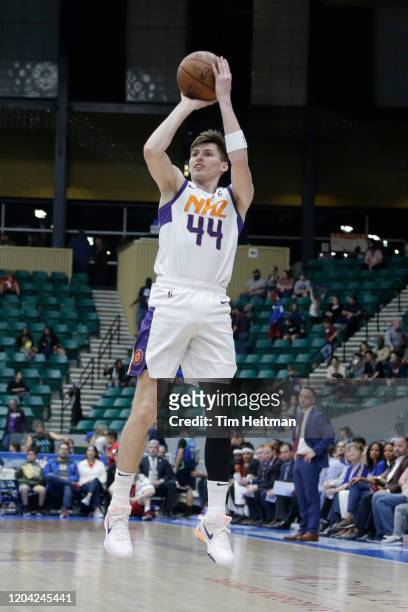 David Kr§mer of the Northern Arizona Suns during the fourth quarter against the Texas Legends on February 29, 2020 at Comerica Center in Frisco,...