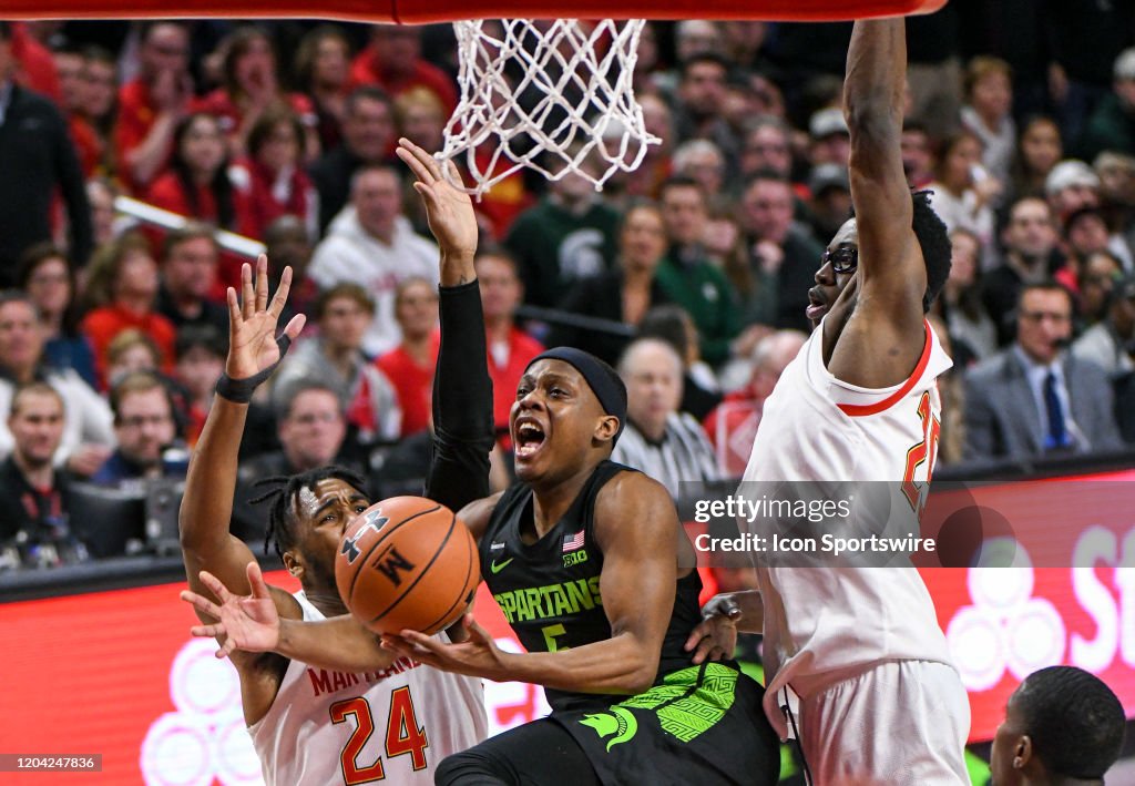 COLLEGE BASKETBALL: FEB 29 Michigan State at Maryland