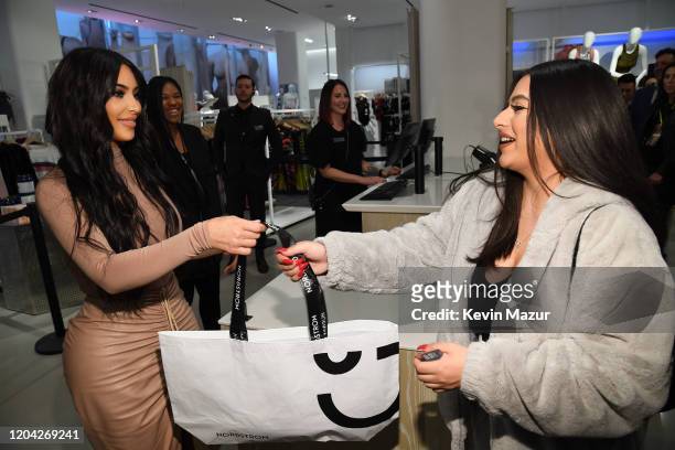 Kim Kardashian West celebrates the launch of SKIMS at Nordstrom NYC on February 05, 2020 in New York City.