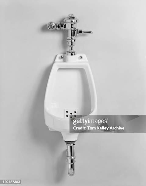 urinal on white background, close-up, - 1962 fotografías e imágenes de stock